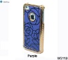 Rose Flower Style Chrome Hard Case For iPhone 4S 4G.4S Rose Design Cover Skin.