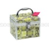 Rose pattern acrylic cosmetic case
