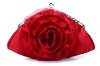 Rose pattern small clutch Purse in Red