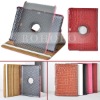 Rotatable 360 degree crocodile pattern leather case for samsung galaxy tab 10.1 p7510
