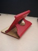 Rotate 360 degree stand Leather Case for ipad 2 with smart sleep function