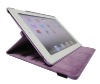 Rotate 360 degree with smart sleep function Leather case for iPad 2