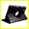 Rotating Leather Case for Samsung Galaxy Tab 7" P1000 Cover Swivel Stand Deluxy Tablet Covers Cases New Black