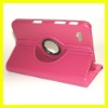 Rotating Leather Case for Samsung Galaxy Tab 7" P1000 Cover Swivel Stand Deluxy Tablet Covers Cases New Peach