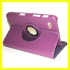 Rotating Leather Case for Samsung Galaxy Tab 7" P1000 Cover Swivel Stand Deluxy Tablet Covers Cases New Purple
