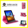 Rotating Leather Case for Samsung Galaxy Tab 8.9 P7300 P7310 Smart Cover Accessories With Swivel Stand 360 Degree New Peach