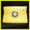 Rotating Stand Leather Cover Case for HTC Flyer w Built-in Stand Tablet PC Cases Covers Accecessories Wholesale Cheat Lot Yellow