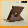 Rotating leather case for iPad2, For iPad 2 Rotatable Leather case with smart cover, 360 degree rotating leather case for iPad 2