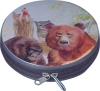 Round CD tin case