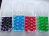 Round PVC ice bag for 1 bottle various colors