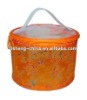 Round cosmetic bag