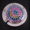 Round fully-jewelled bag hanger hook / gadget gifts ZM-HB041.