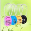 Round security luggage lock