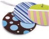 Round shape plastic luggage tag