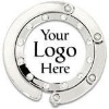 Round shaped purse hanger hook with customized Logo ZM-HB084.