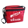 Rpet wonius cooler bag red black,ice bag