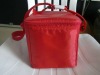 Rpet wonius cooler bag red black,ice bag