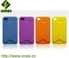 Rubber coating hard plastic case for iphone4