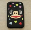 Rubber silicone cell phone cover/dust cover for iphone
