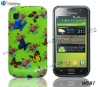 Rubberized Butterfly Floral Color Printed Flower Cover TPU Gel Skin Case for Samsung Galaxy S i9000 Mobilephone Case Wholesale