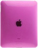 Rubberized Crystal Skin Case for Apple iPad (Swirl Hot Pink)