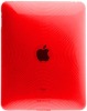 Rubberized Crystal Skin Case for Apple iPad (Swirl red)
