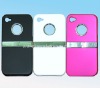 Rubberized hard cover for iphone 4 with stand