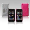 Rubberized laser carving new half hard cover for iphone 3G