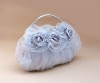 Ruffle Organza Flower Handbag,WB1002