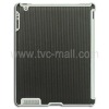 Rugged Grid Pattern Hard Plastic Case for iPad 2 (Compatible With Smart Cover)