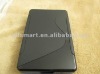 S LINE TPU rubberized cover skin case for AMAZON KINDLE FIRE 7" TABLET black