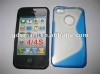 S Line Curve Plastic Hard Cover Case For Apple iPhone 4G S Cell Phone Protector Shell