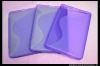 S Shape Purple TPU Sleeve Gel Skin Case for Amazon Kindle Fire