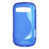 S Shape TPU Case for Samsung Admire R720 Blue