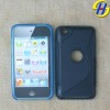 S shape antiskid mobile phone case for Apple Ipod touch4