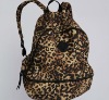 SEXY leopard RARE WOMENS GIRLS BLACK BROWN BACKPACK BAG