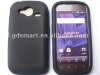 SILICONE rubber skin soft back case for PANTECH BURST 4G LTE P9070 AT&T protective cover black