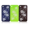 SILK PRINT rubberied cover for iphone 4