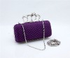 SKULL Head Knuckle /Evening Clutch Handbag PURPLE 025