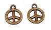 SPE0395 Tiny Peace Sign Pendant_ Creative Zip Puller