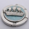 Sailing boat red coin bag hanger promotional gift