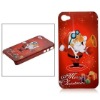 Santa Send Gift Hard Back Case Cover for iPhone 4 4S