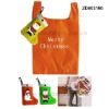 Santa boot-shaped folding shopping bag