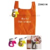 Santa mitten-shaped folding shopping bag