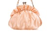 Satin Pleated Crystal Party Ball Evening Clutch Bag Handbag Purse