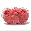 Satin Tulle Handbag Clutch Bag Wedding/Evening Bag Flowers 025