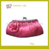 Satin clutch evening bag