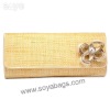 Satin clutch evening bags WI-0713