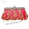 Satin clutch evening bags WI-0723