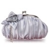 Satin plower evening bag clutch bags crystal bags 042